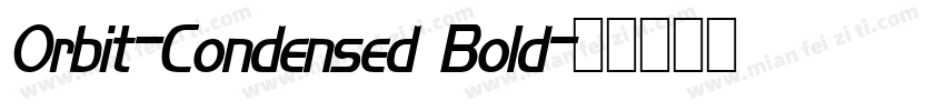 Orbit-Condensed Bold字体转换